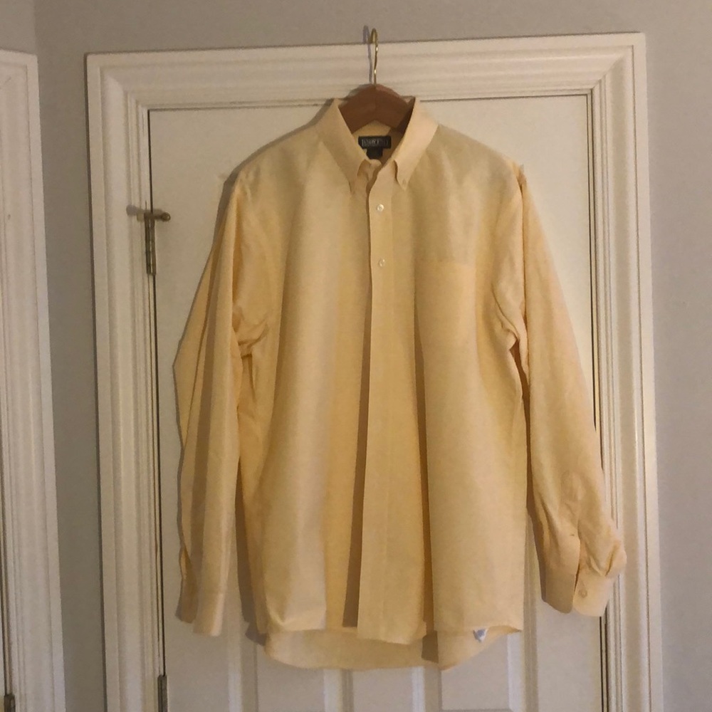 Men’s Lands End 17-37 Tall Button Down Dress Shirt